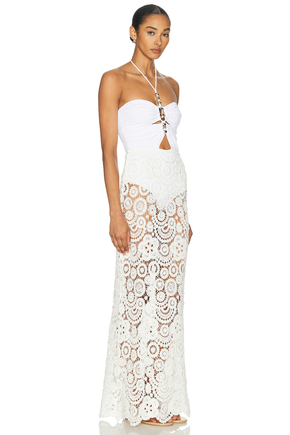 Gal Embroidery Maxi Dress