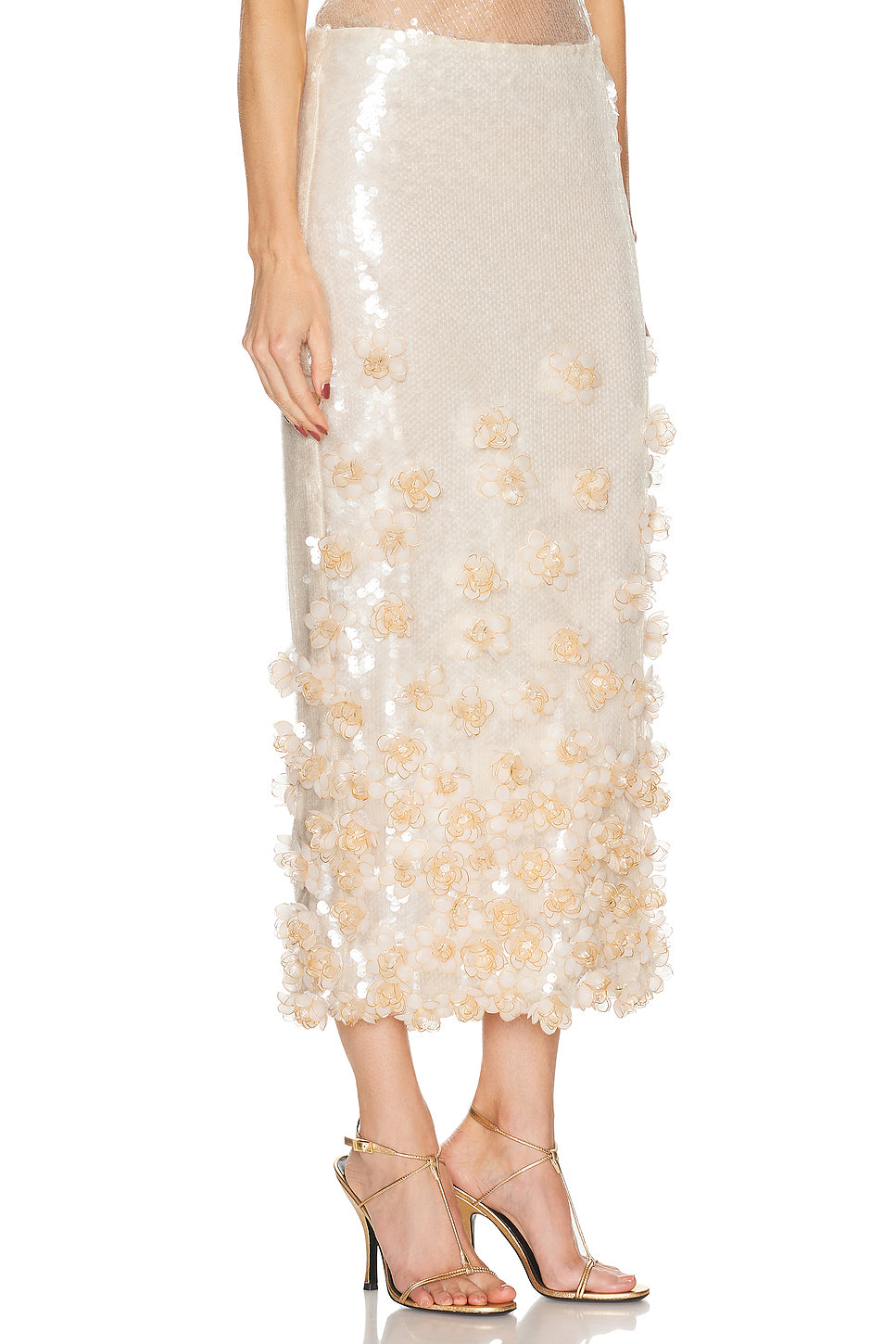 Sequin Midi Skirt