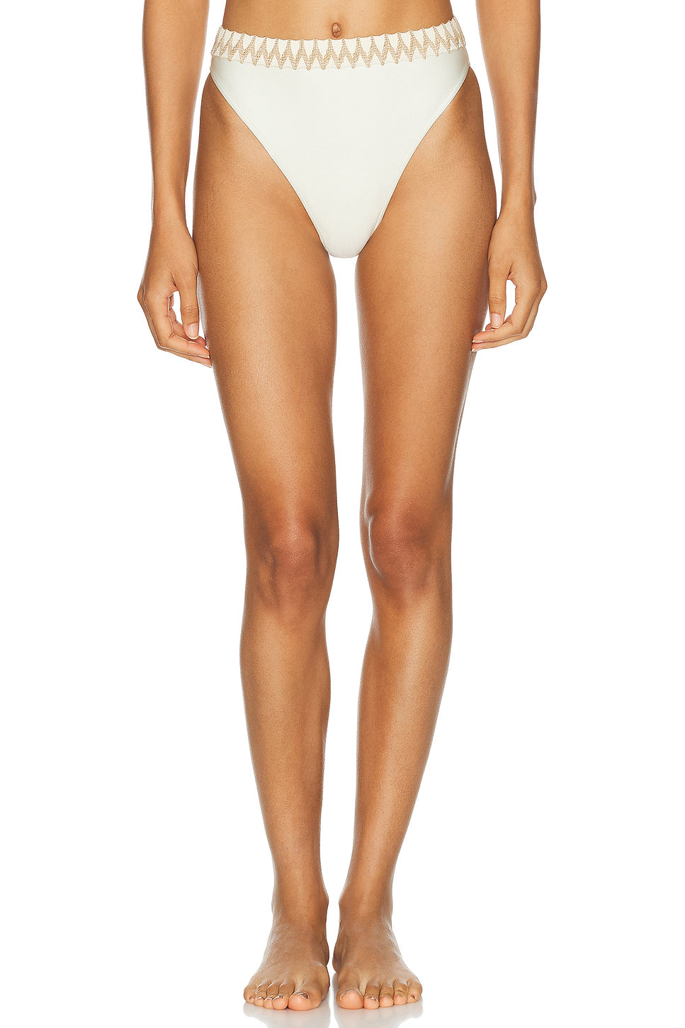 Jute Trim Bikini Bottom