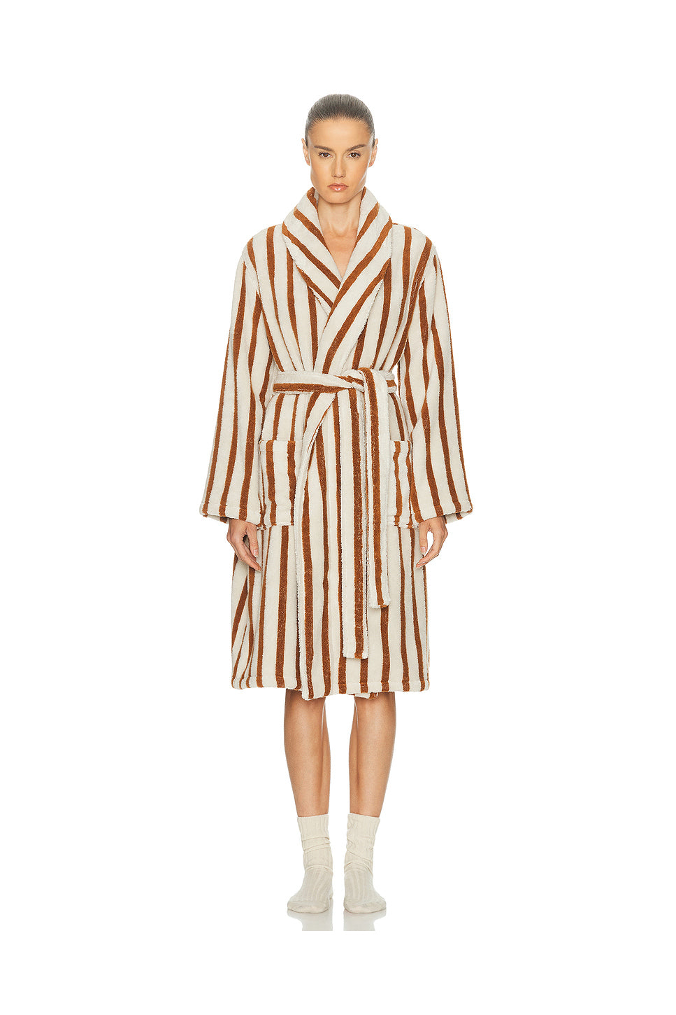 Terry Stripe Robe