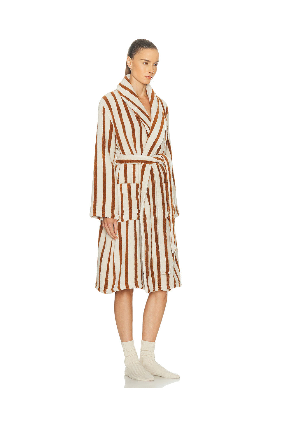 Terry Stripe Robe