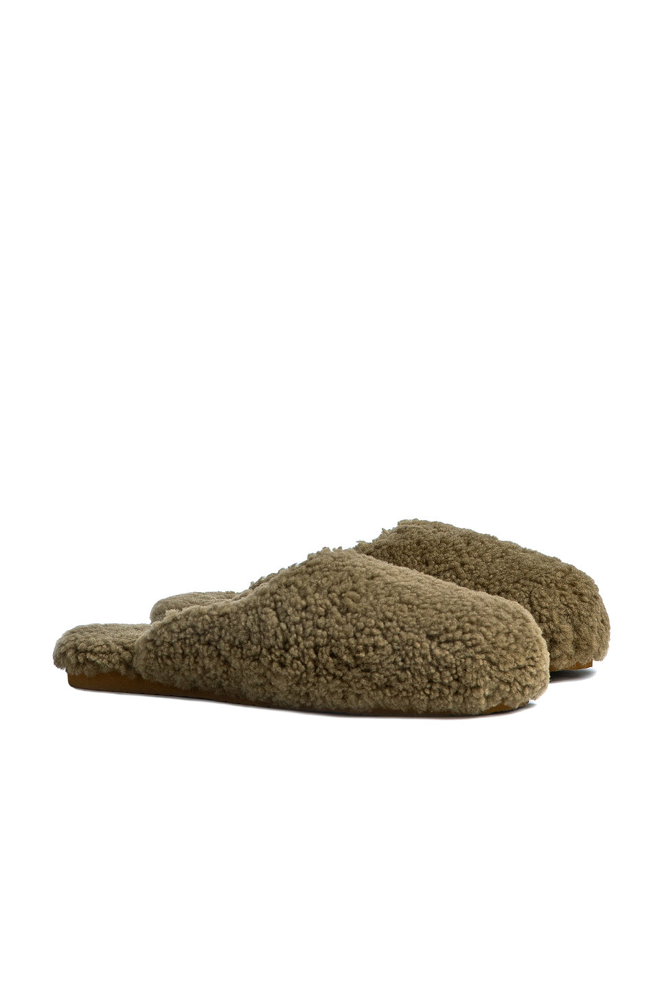 Shearling Wool Lounge Slippers