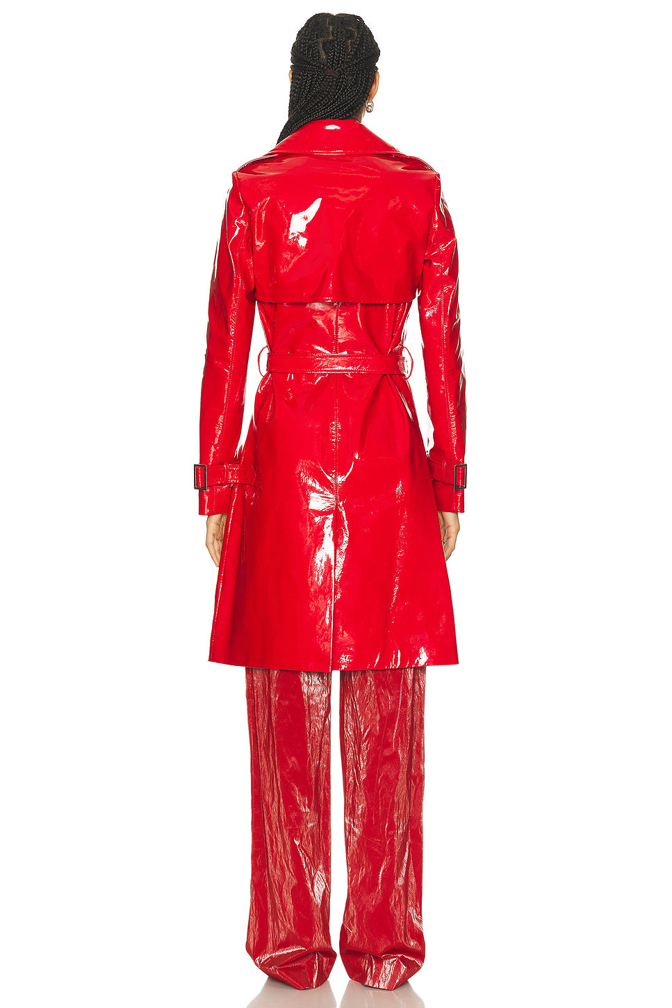 Patent Leather Trench Coat