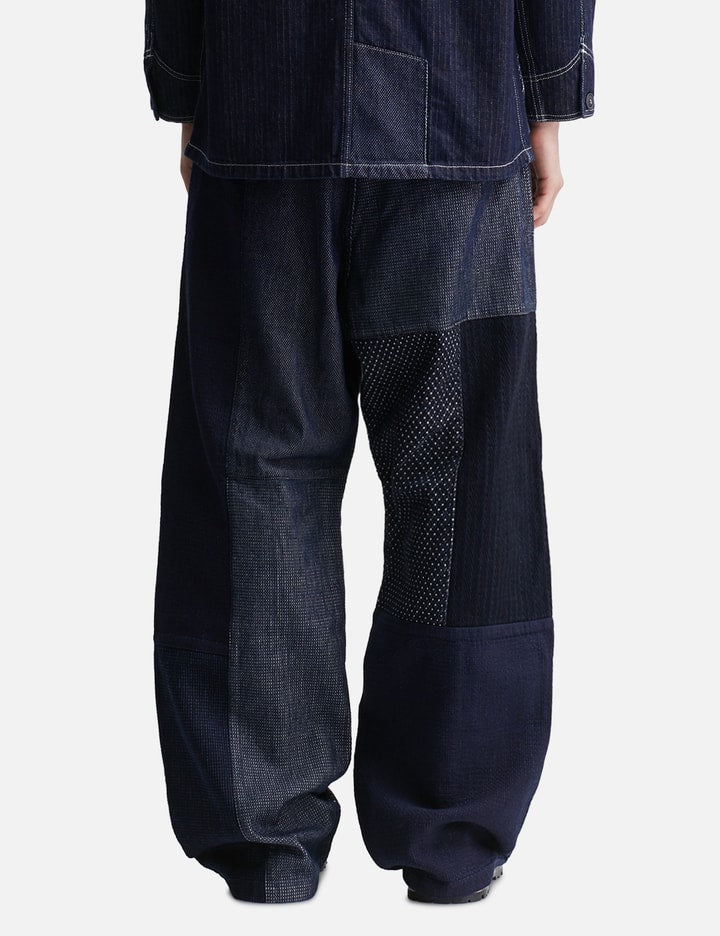 Patchwork Wide Pants Rinse