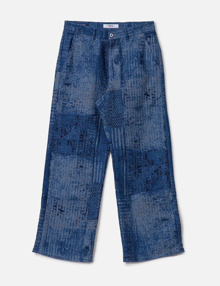 Boro Jaquard Wide Pants Rinse