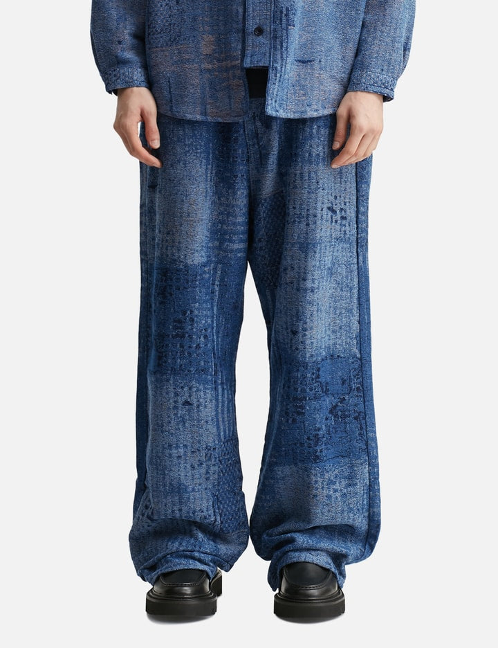 Boro Jaquard Wide Pants Rinse