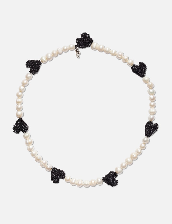 Multi Black Hearts Necklace