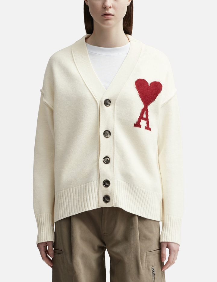 White Wool Ami de Coeur Cardigan