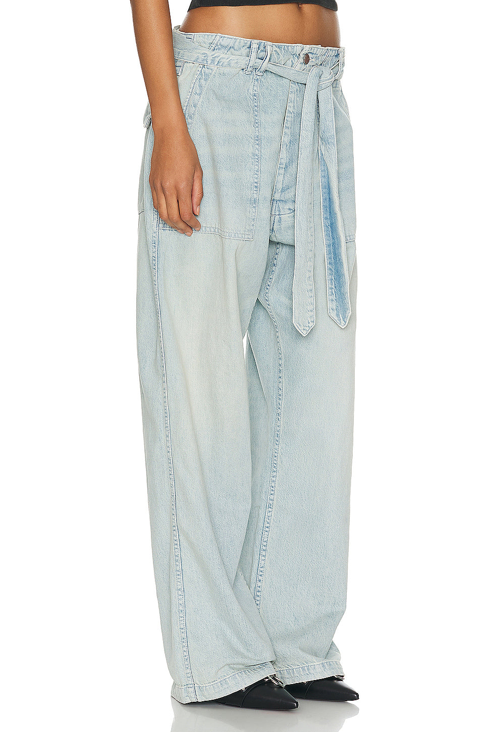 Belted Venti Utility Wide Leg