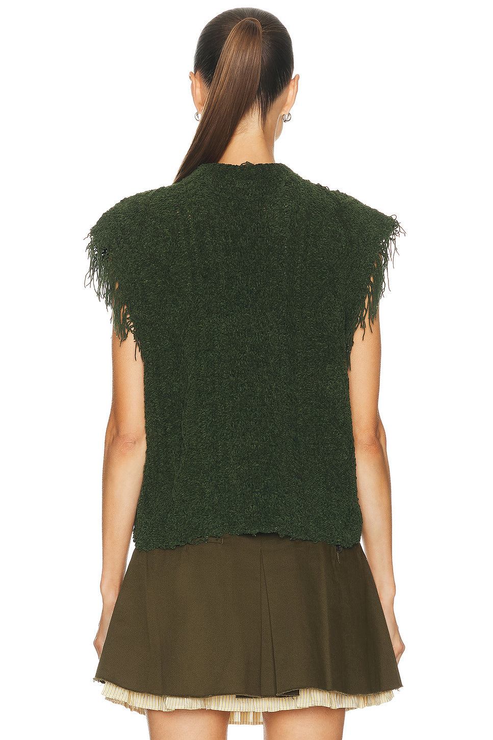 Boyfriend Cable Sweater Vest