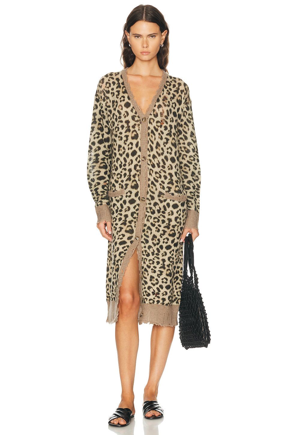 Printed Long Cardigan