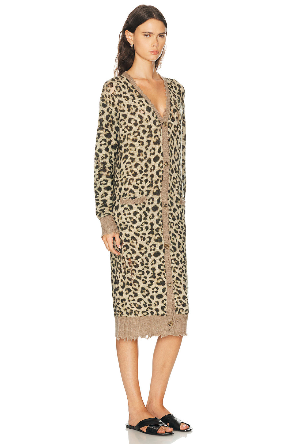 Printed Long Cardigan