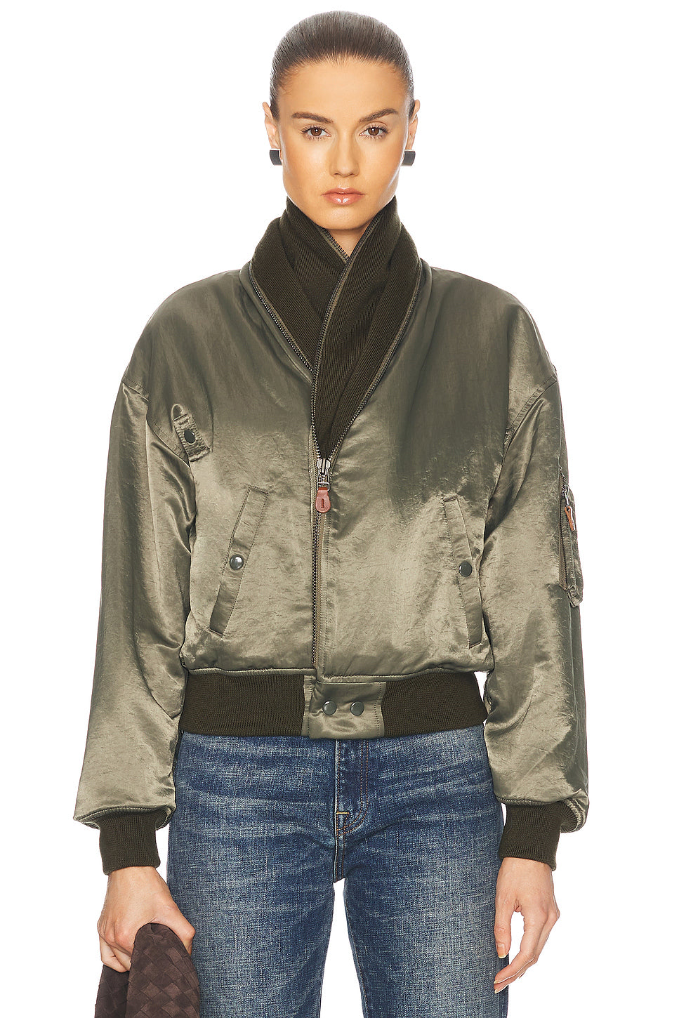 Zip Collar Flight Jacket