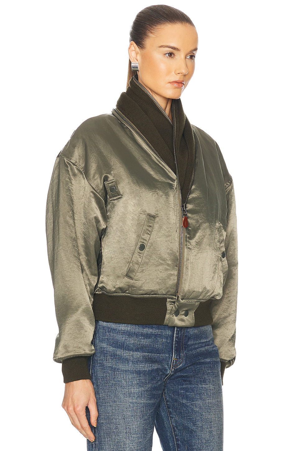 Zip Collar Flight Jacket