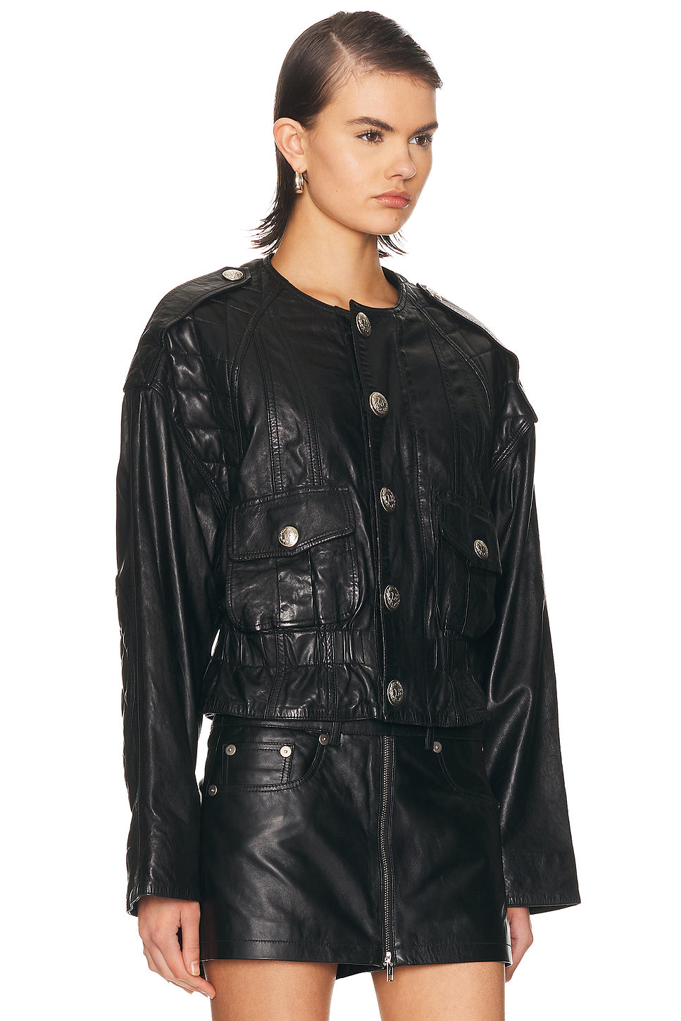 Oversized Crewneck Jacket