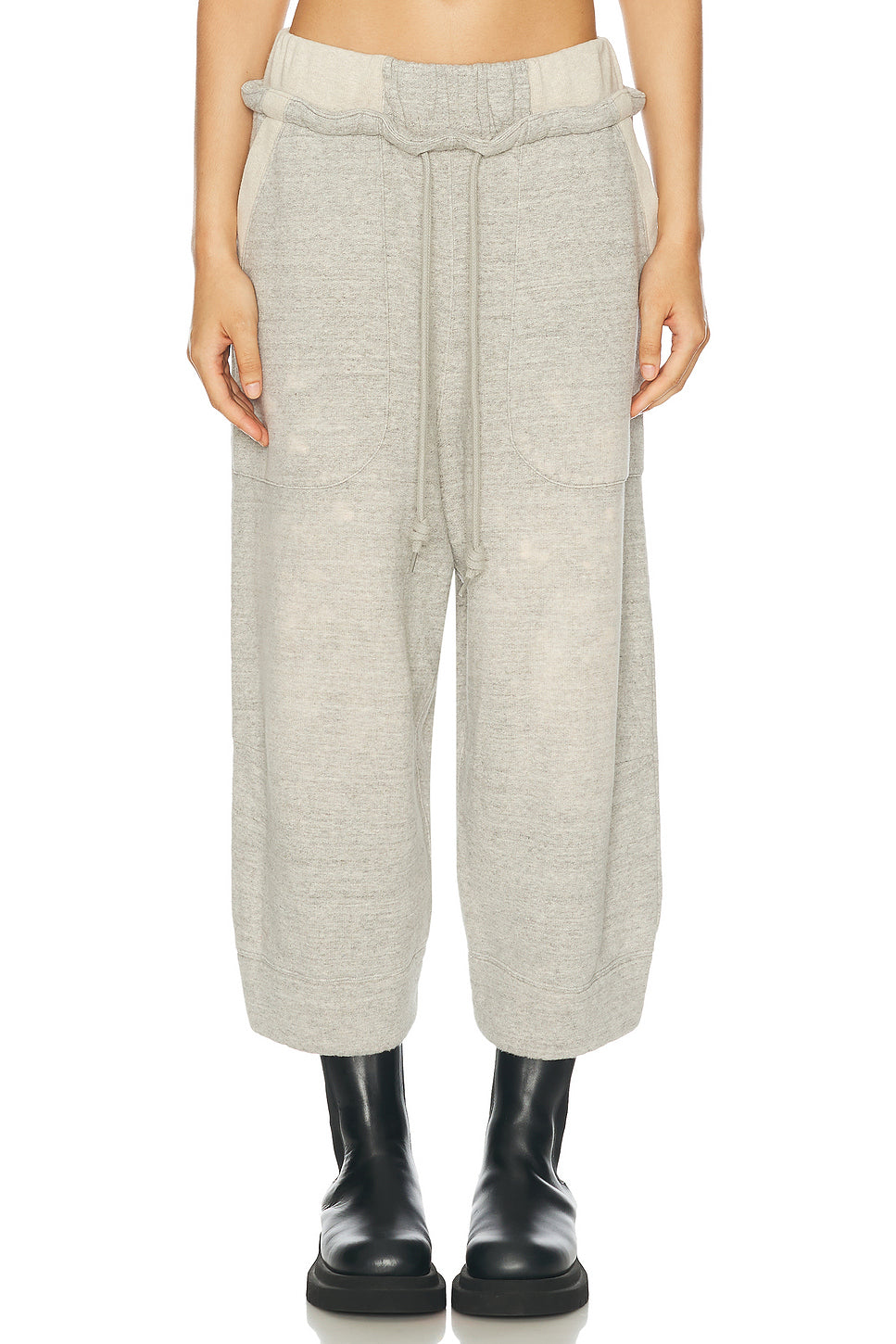 Deconstructed Cropped Sweatpant