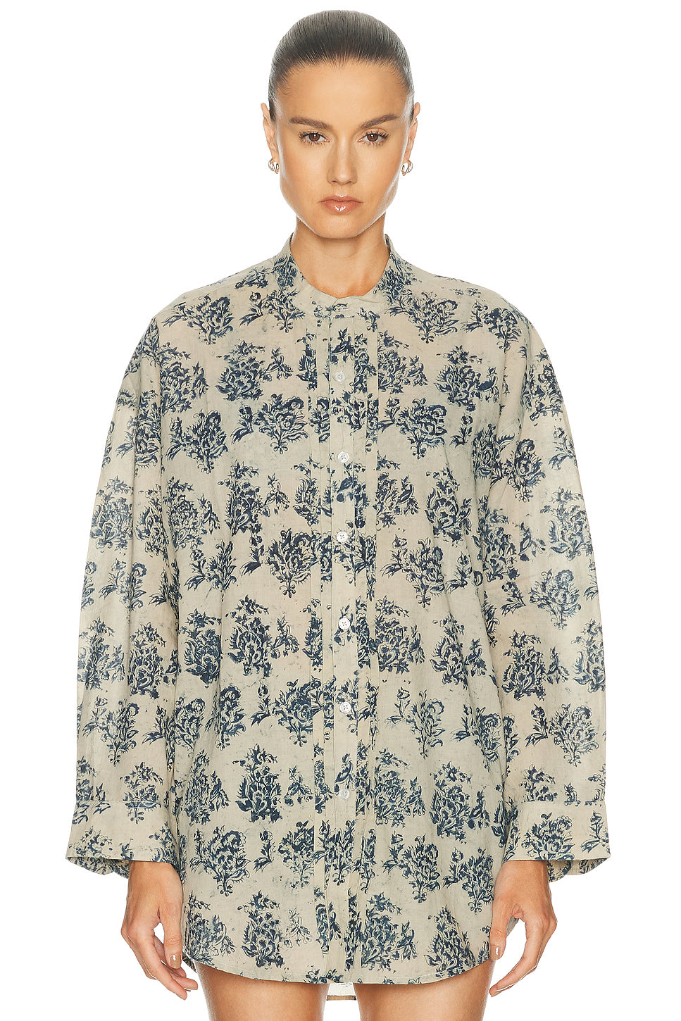 Pleated Front Shirt