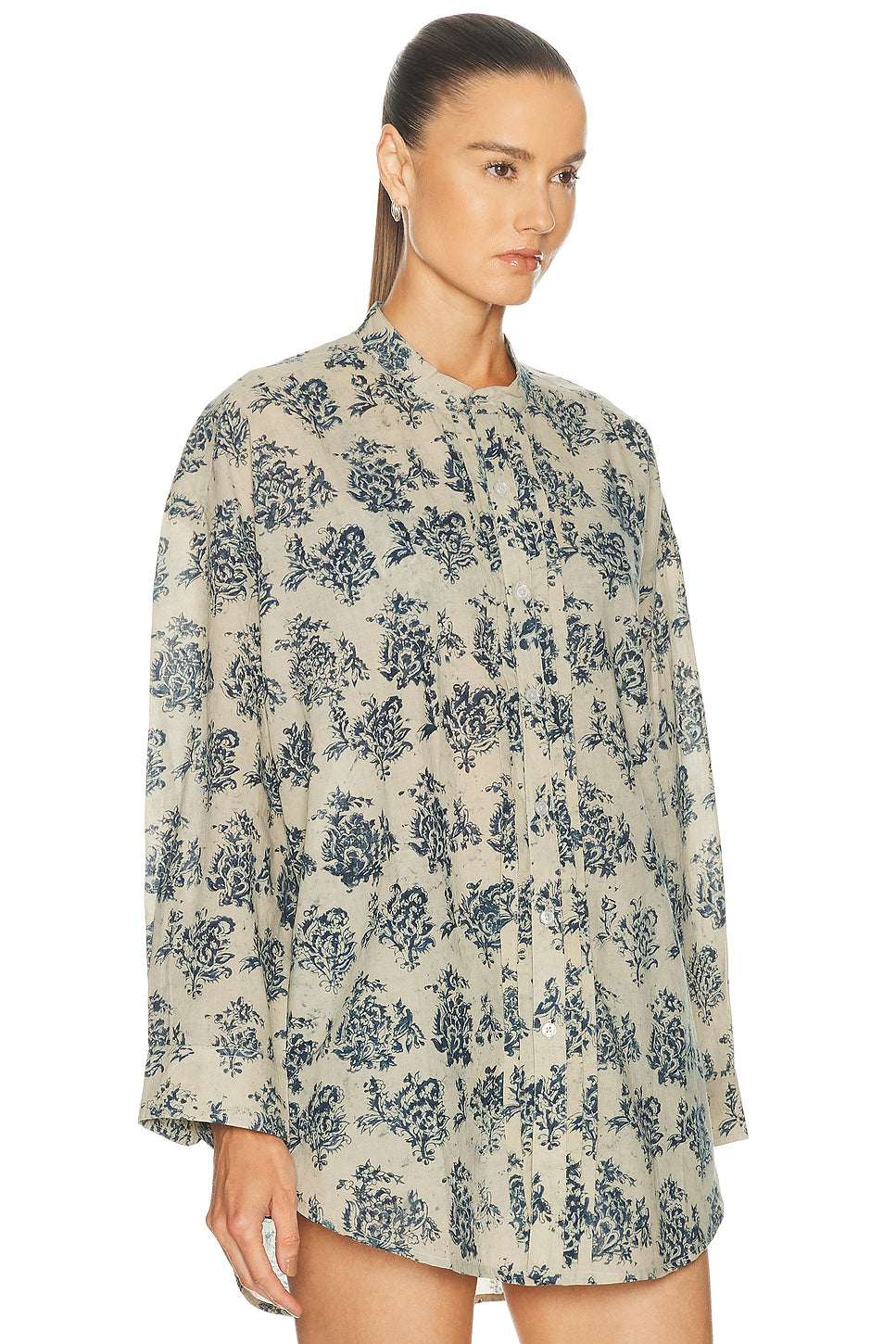 Pleated Front Shirt