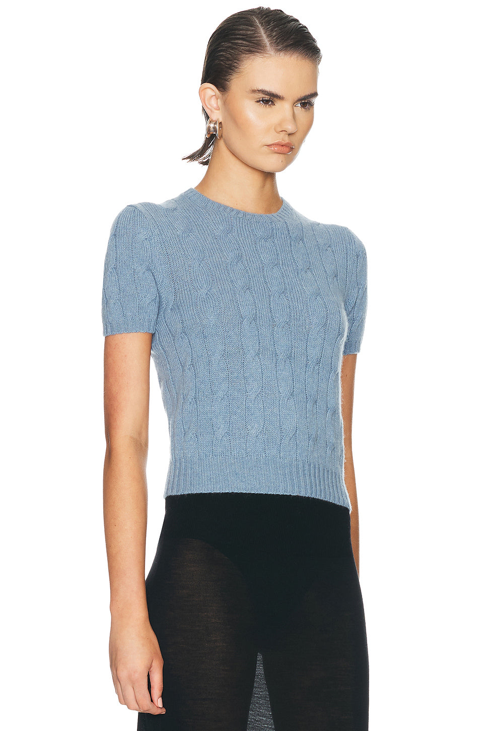 Short Sleeve Crewneck Sweater