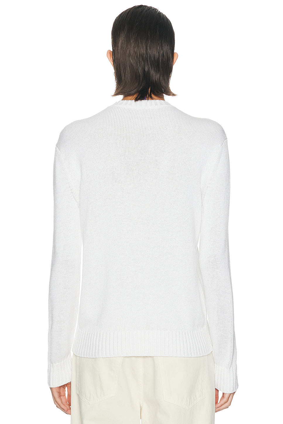 Lofty Silk Bear Long Sleeve Sweater