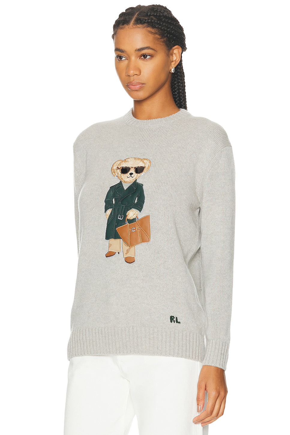 Racing Green Trench Polo Bear Sweater