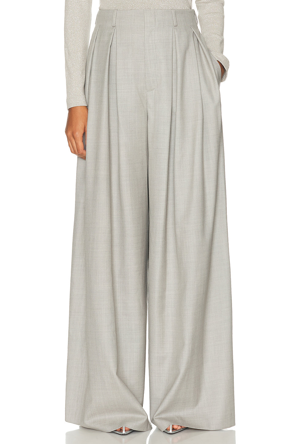 Greer Wool Pleated Pant