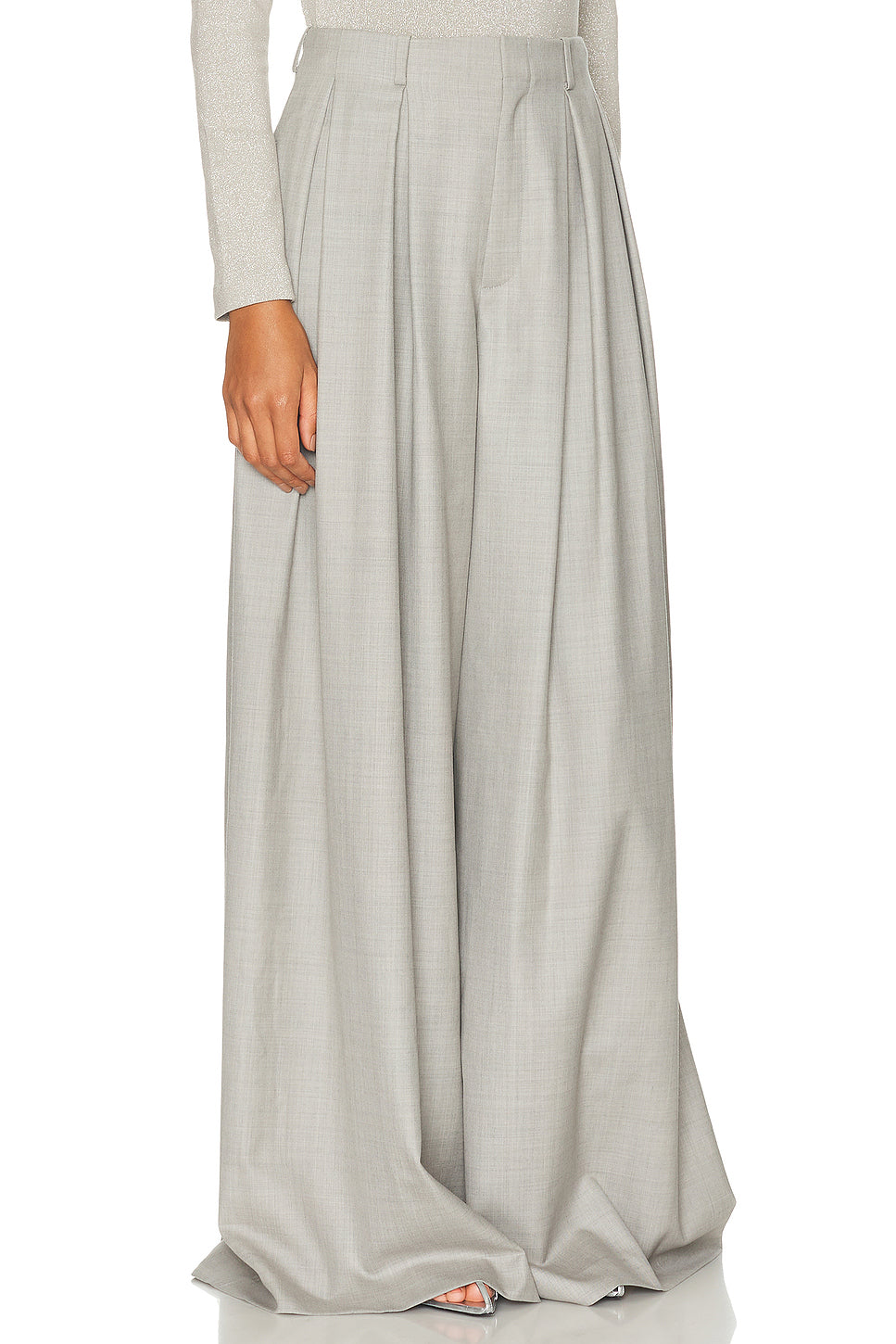 Greer Wool Pleated Pant