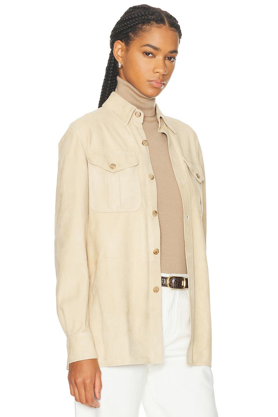 Landry Lamb-Suede Shirt