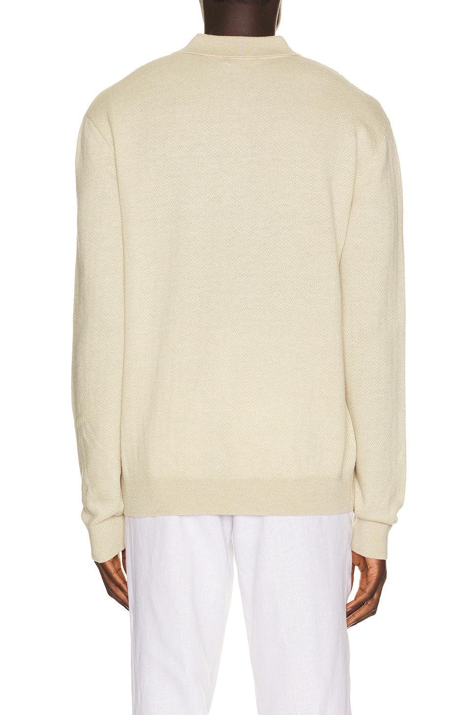 Long Sleeve Pattern Sweater Polo
