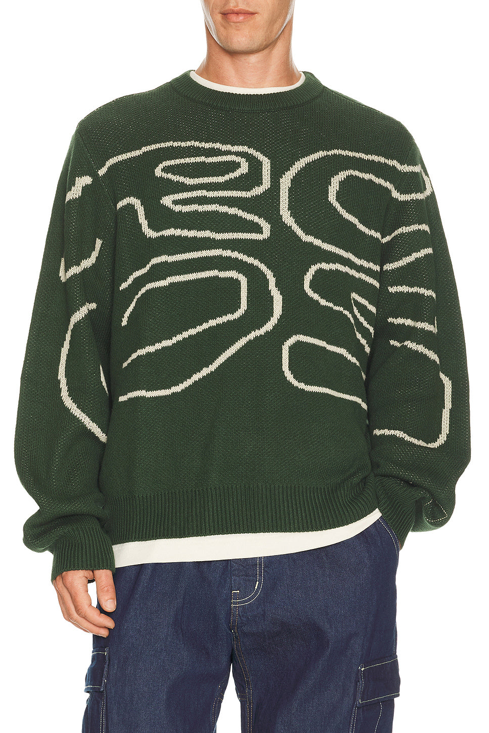 Stack Logo Knit Sweater