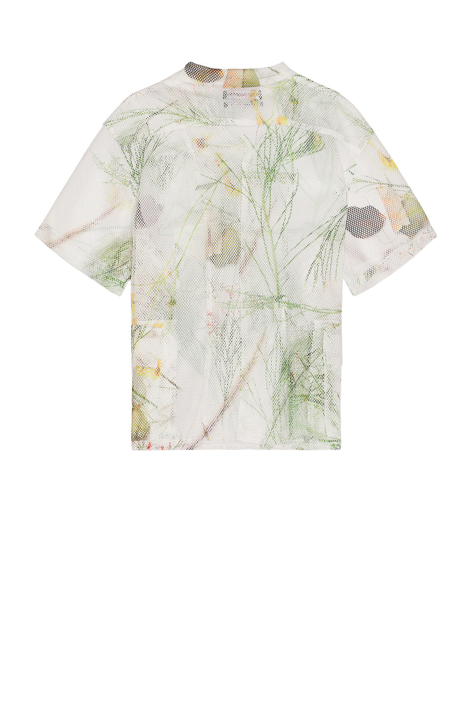 Desert Brush Printed Mesh Short Sleeve Cargo Shirt