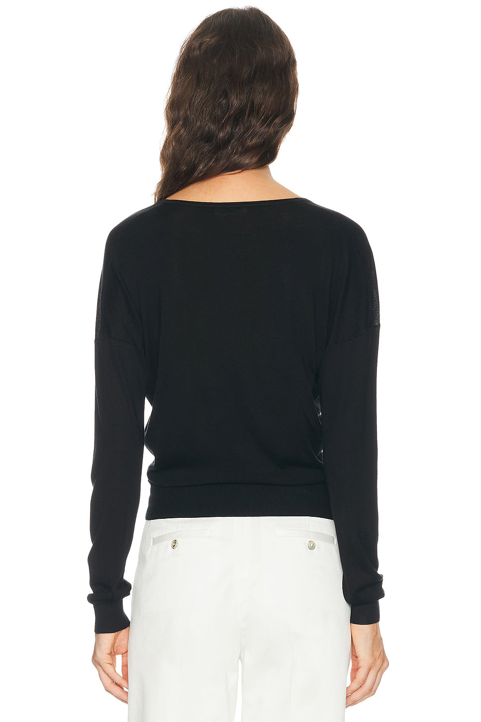 Silk Cashmere V-Neck Sweater