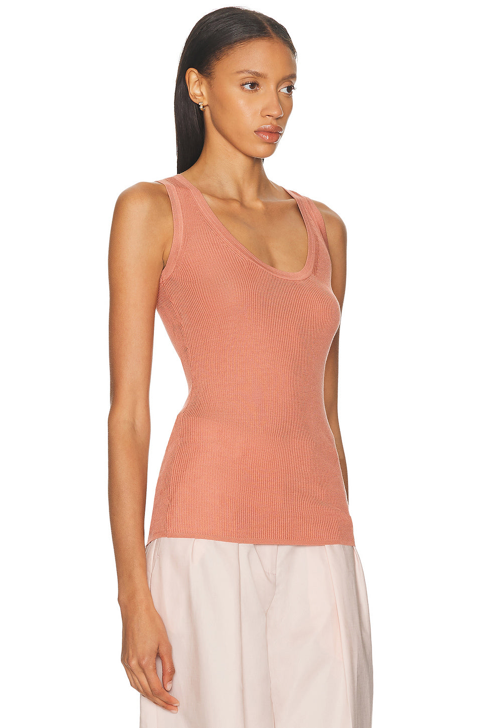 Scoop Neck Rib Tank