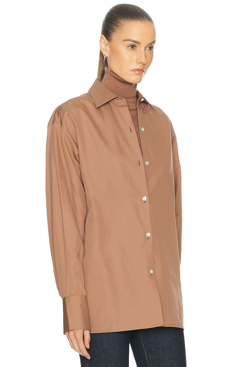 Cotton Silk Button Up Top