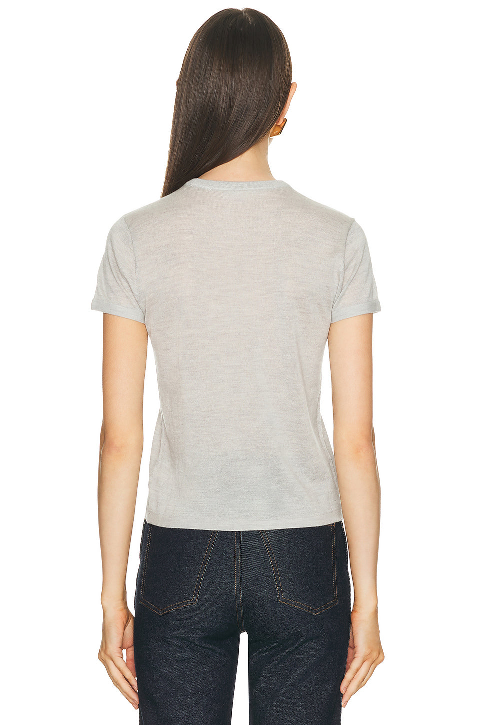 Cashmere Silk Knit Tee