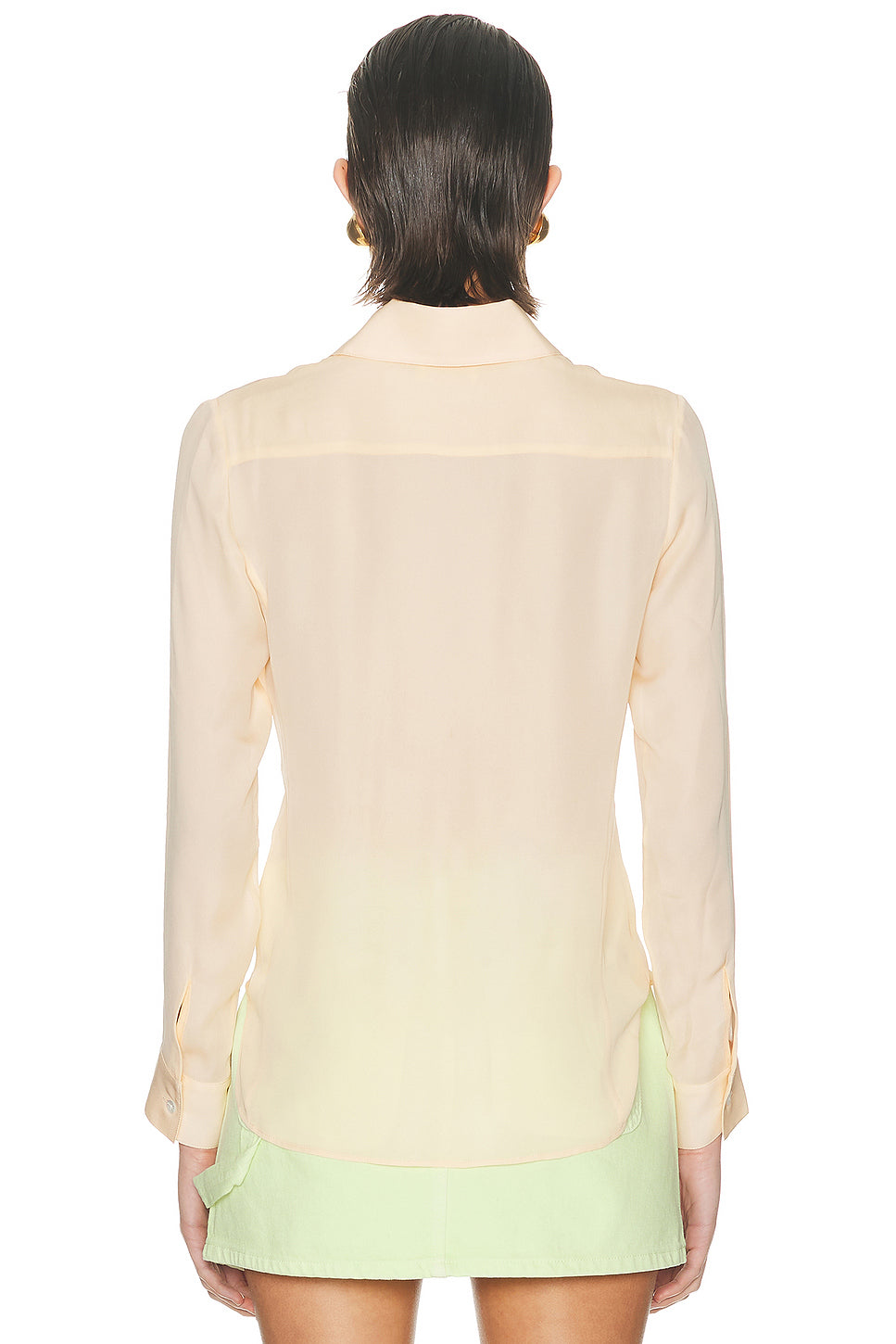 Silk Georgette Button Up Shirt