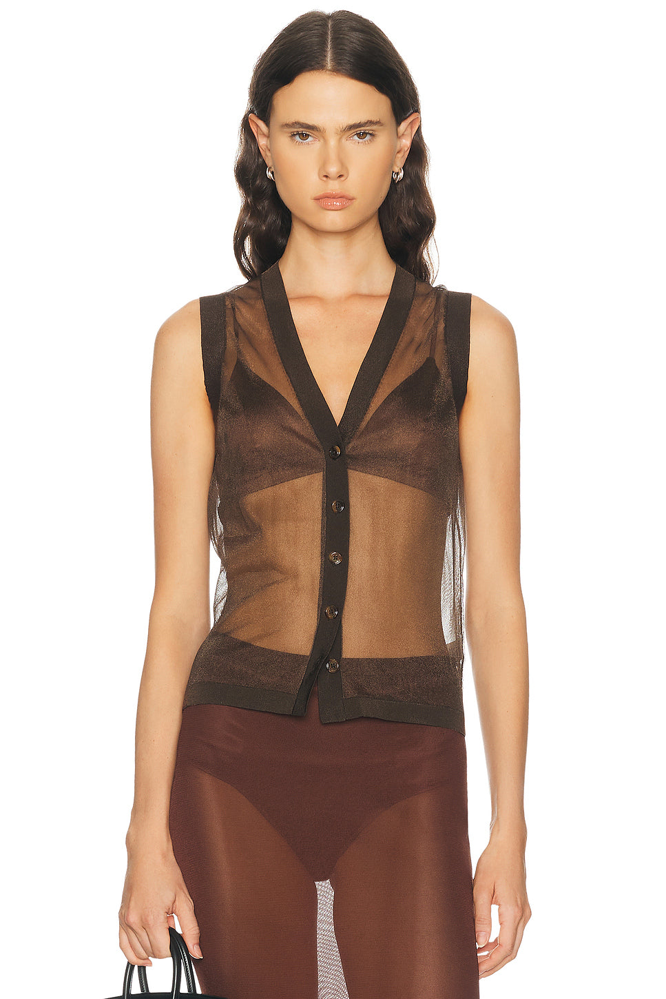 Sheer Knit Vest