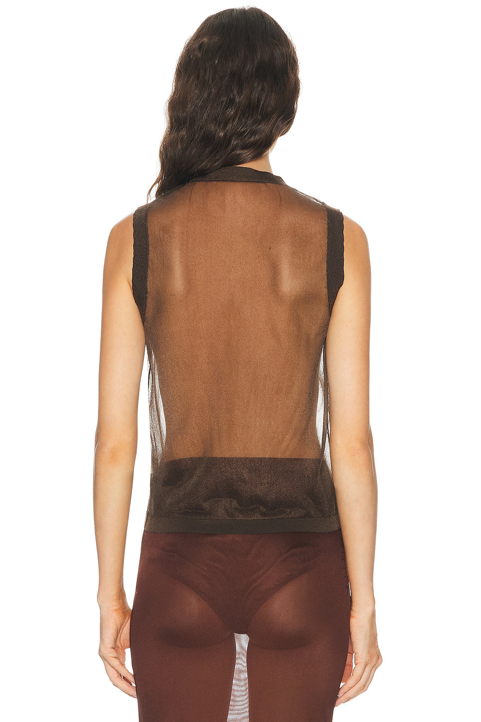 Sheer Knit Vest
