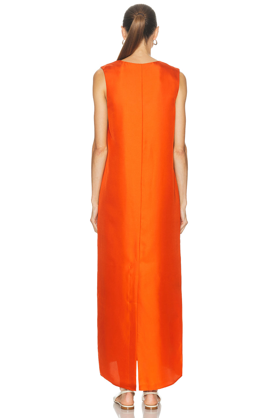 V Neck Silk Dress