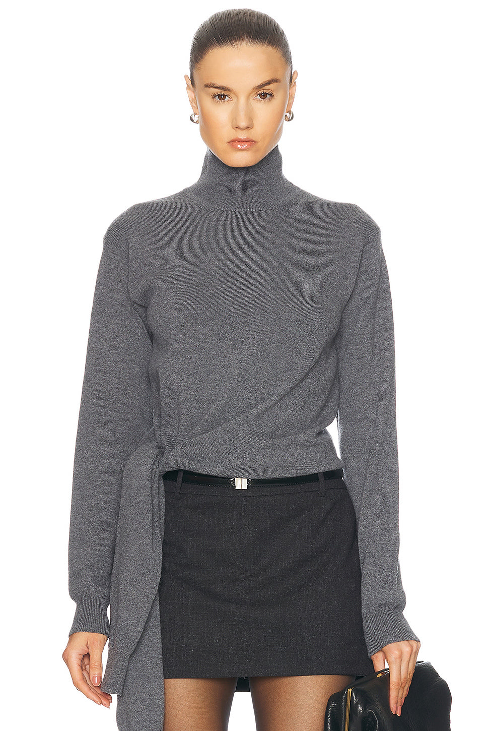 Twisted Knotted Turtleneck Jumper