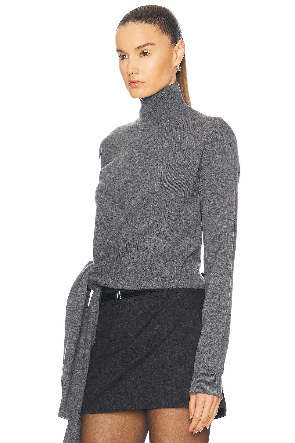 Twisted Knotted Turtleneck Jumper