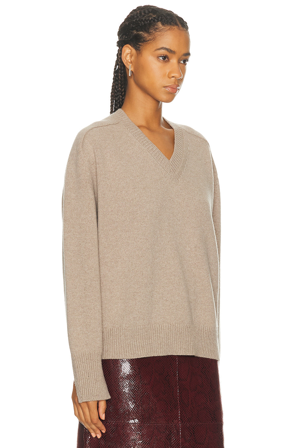 Cape V Neck Wrap Jumper
