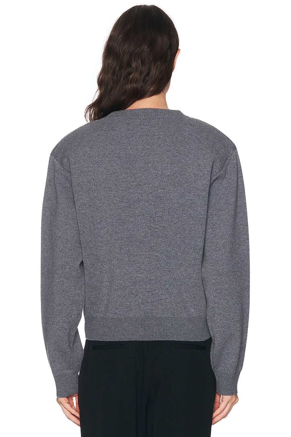 Statement Shoulder Crewneck Sweater