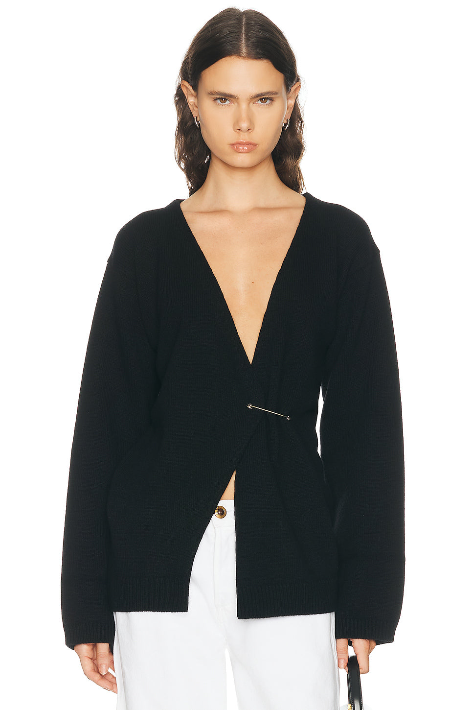 Off-Shoulder Wrap Cardigan