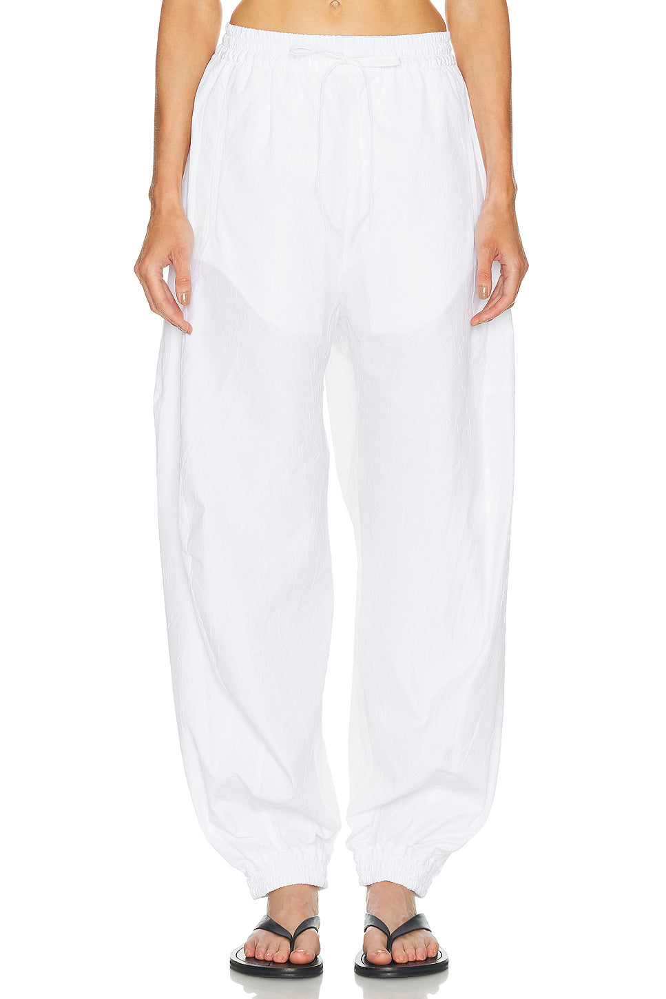Volume Crushed Cotton Trouser