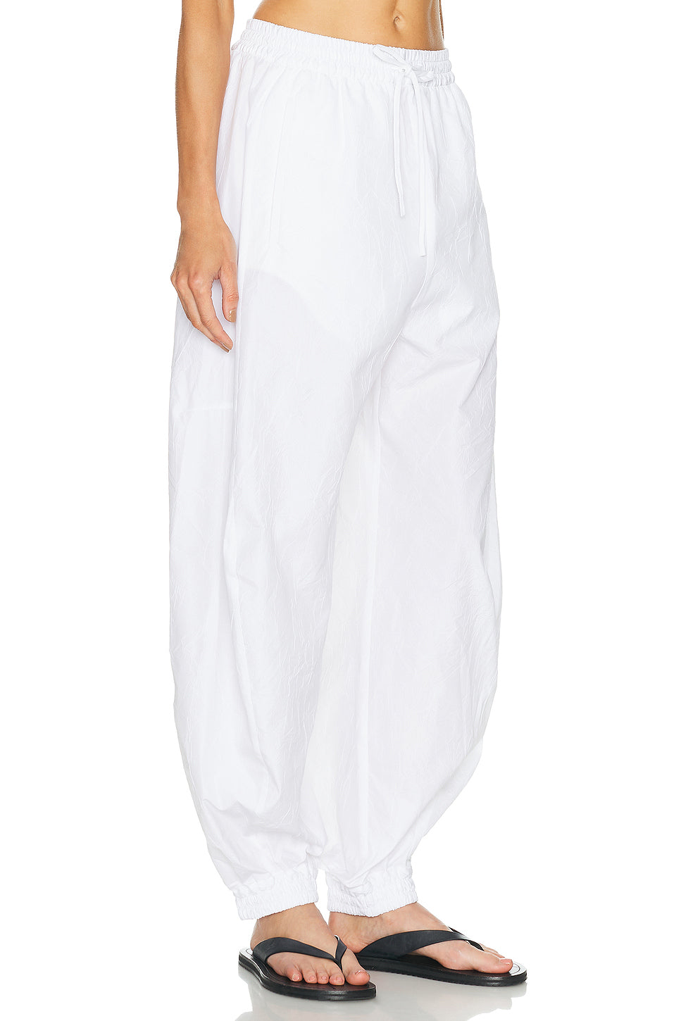 Volume Crushed Cotton Trouser
