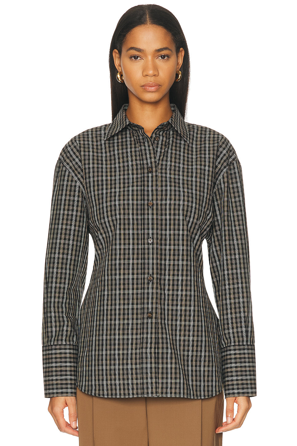 Shaped Check Shirt