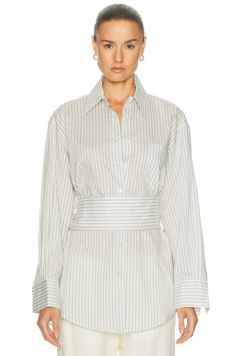 Silk Belted Top