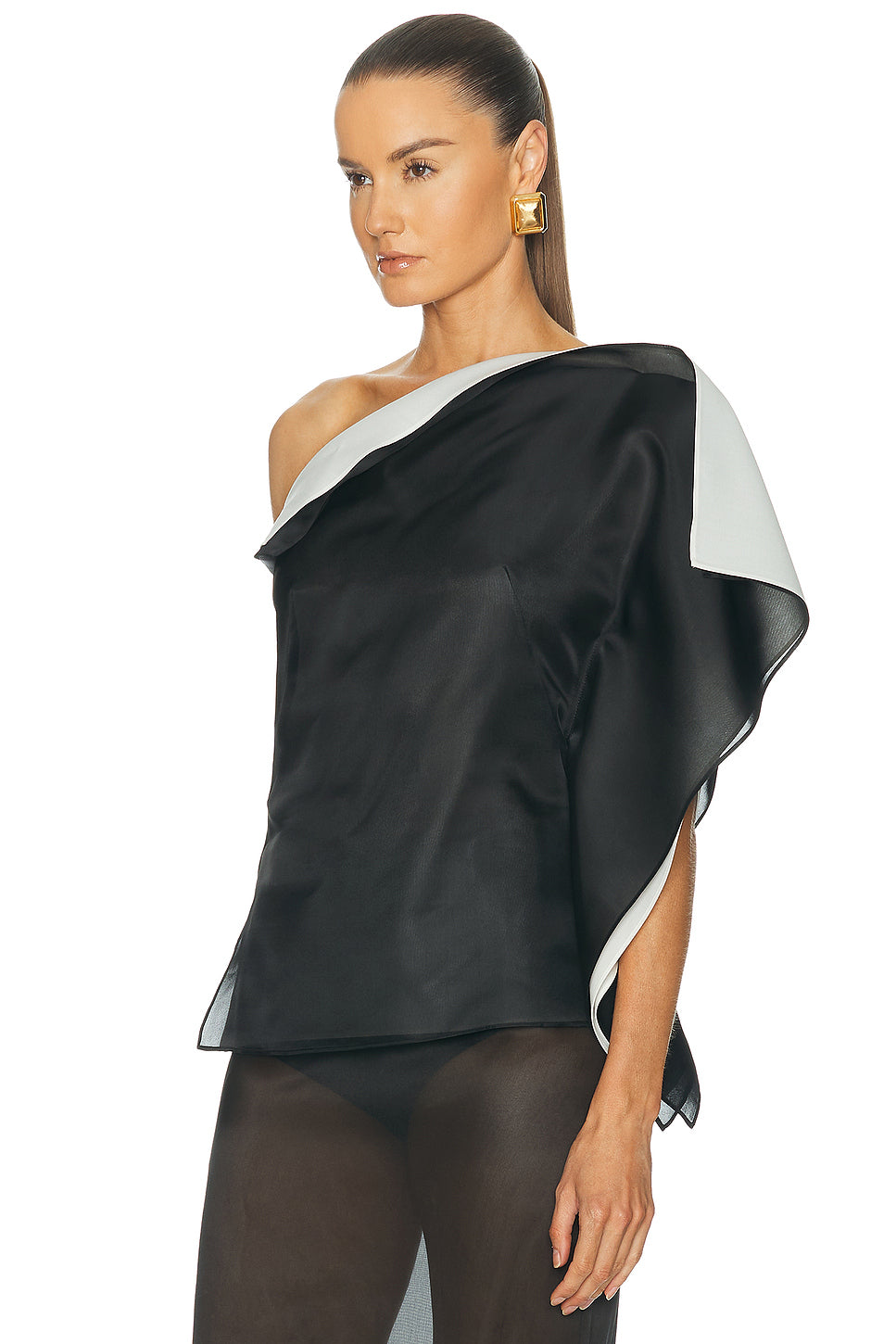 Sculptural Double Layered Top