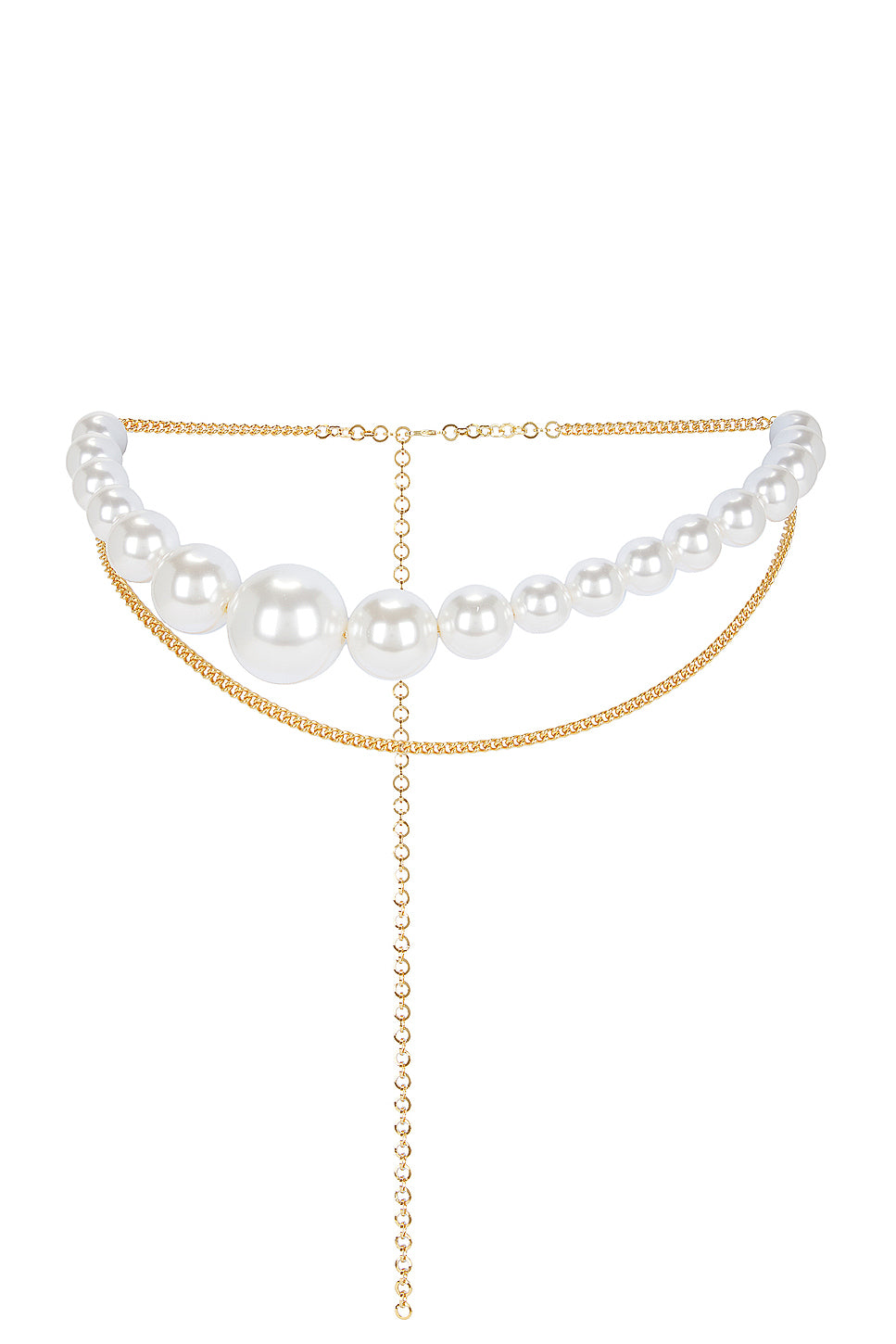 Asymmetric Pearl Chain Belt